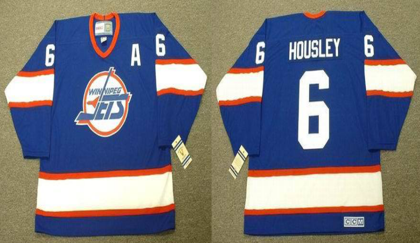 2019 Men Winnipeg Jets #6 Housley blue CCM NHL jersey